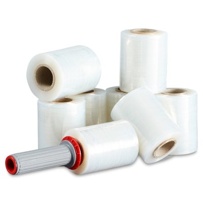 Rankinės stretch pakavimo plėvelės ritinėliai su laikikliu - Antalis UAB