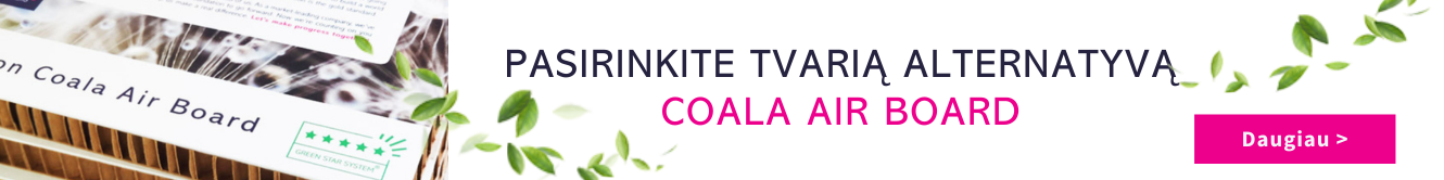 PVC putų plokštės Coala Air Board aplinkai draugiškos plokštės