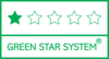 Produktas atitinka 1 žvaigždutę „Green Star System“, kai jo gamybos procesas atitinka aplinkos apsaugos vadybos ISO 14001 ir/arba ES ekologinio ženklo (angl. EU Ecolabel) ar ekologinio ženklo „Šiaurinė gulbė“ (angl. Nordic Swan) keliamus reikalavimus, bet jo gamybai naudojamas medienos pluoštas nėra FSC® ar PEFC™ sertifikuotas. Norėdami sužinoti daugiau, spauskite logotipą.