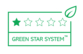 1 žvaigždute įvertintas „Green Star System Packaging“ produktas reiškia, kad jo sudėtyje yra 25–49 % perdirbtų (PIR, PCR) arba atsinaujinančių žaliavų, atitinka REACH standartą, bet nėra tinkamas perdirbimui.